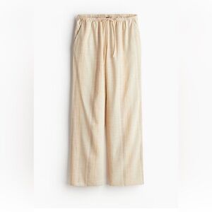 H&M Linen-blend Striped Pants